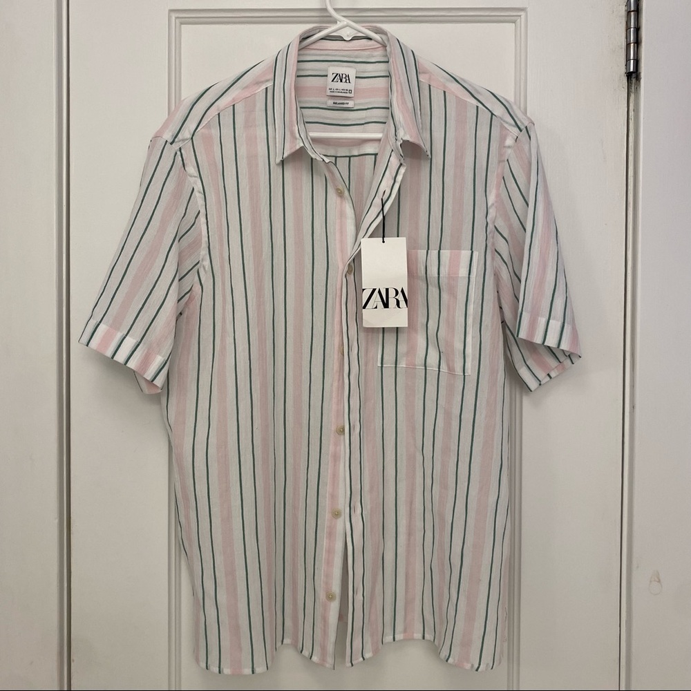 Summery Zara Button-Down Shirt